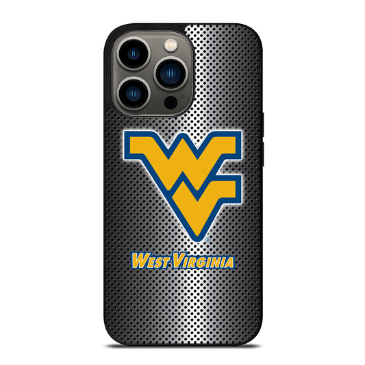 WEST VIRGINIA MOUNTAINEERS METAL LOGO iPhone 13 Pro Case Cover