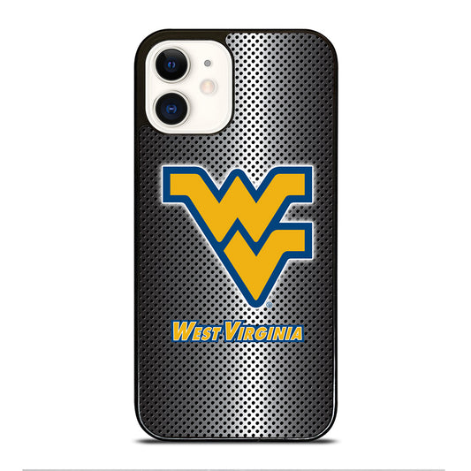 WEST VIRGINIA MOUNTAINEERS METAL LOGO iPhone 12 Case Cover