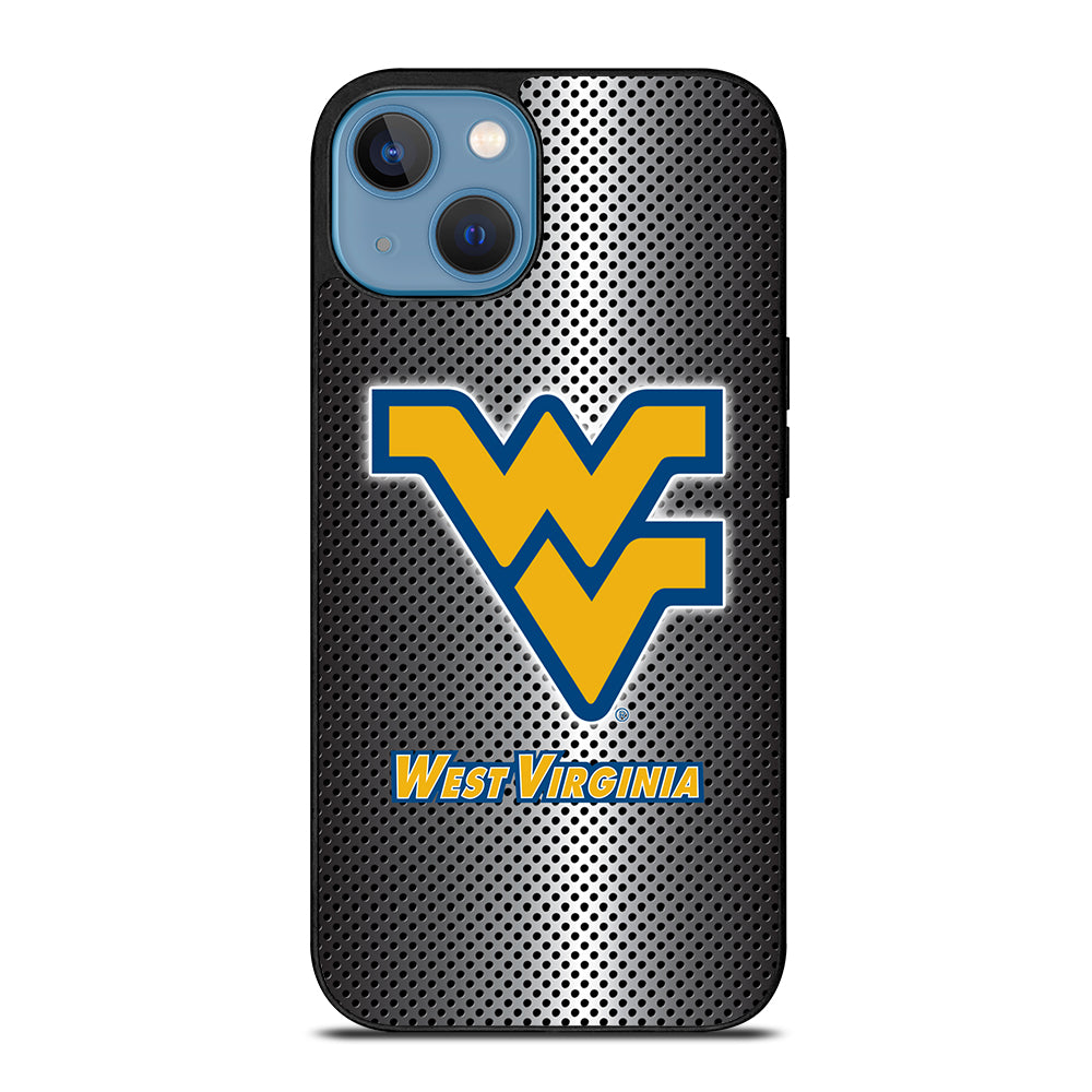 WEST VIRGINIA MOUNTAINEERS METAL LOGO iPhone 13 Case Cover