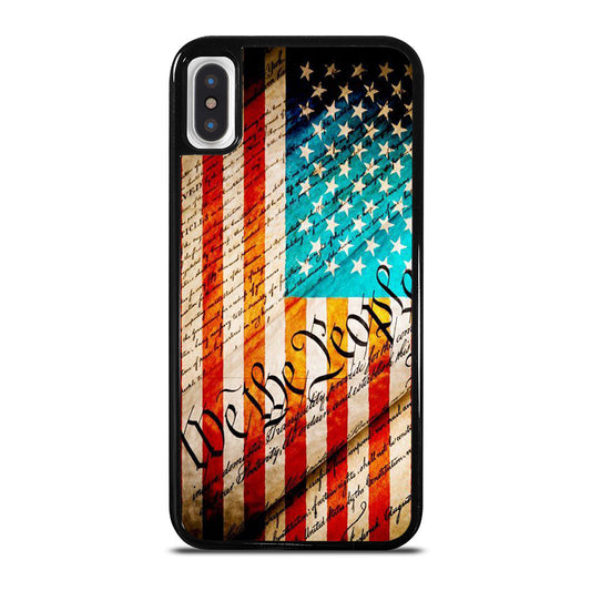 WE THE PEOPLE AMERICAN FLAG iPhone X / XS Case Cover