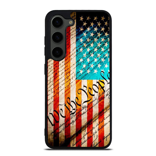 WE THE PEOPLE AMERICAN FLAG Samsung Galaxy S23 Plus Case Cover