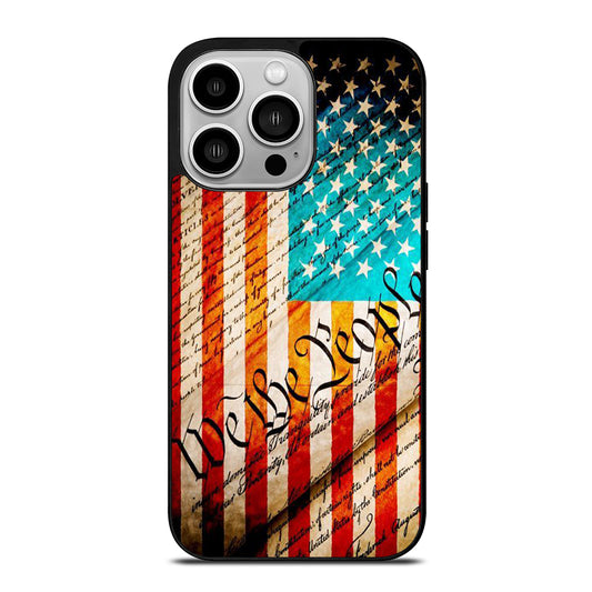 WE THE PEOPLE AMERICAN FLAG iPhone 14 Pro Case Cover