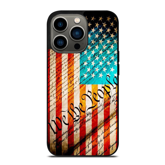 WE THE PEOPLE AMERICAN FLAG iPhone 13 Pro Case Cover