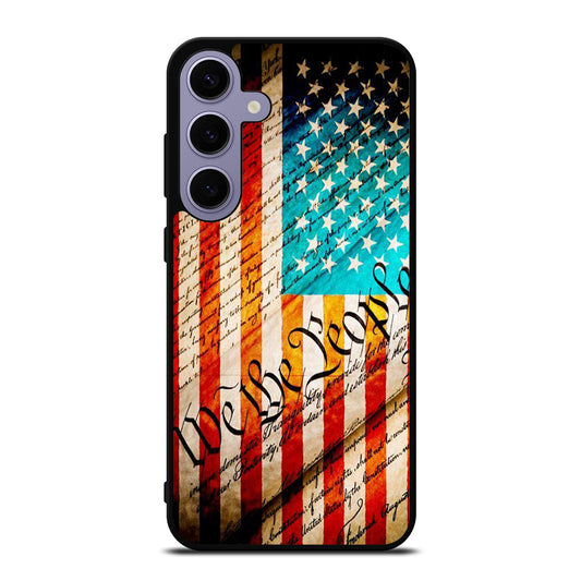WE THE PEOPLE AMERICAN FLAG Samsung Galaxy S24 Plus Case Cover
