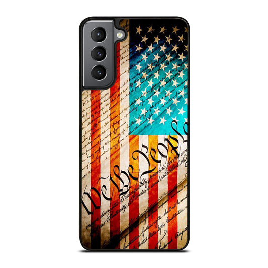 WE THE PEOPLE AMERICAN FLAG Samsung Galaxy S21 Plus Case Cover