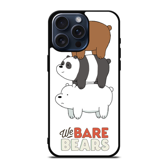 WHO WE BEAR PANDA BEAR CARTOON iPhone 15 Pro Max Case Cover