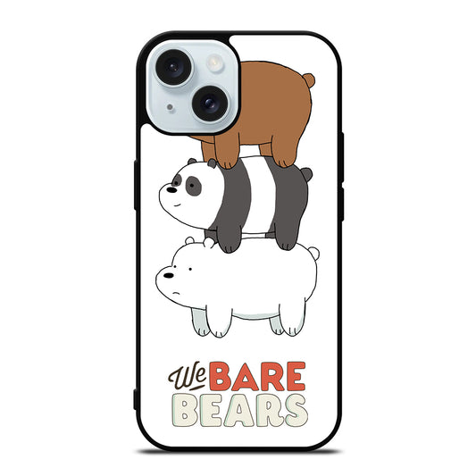 WHO WE BEAR PANDA BEAR CARTOON iPhone 15 Case Cover