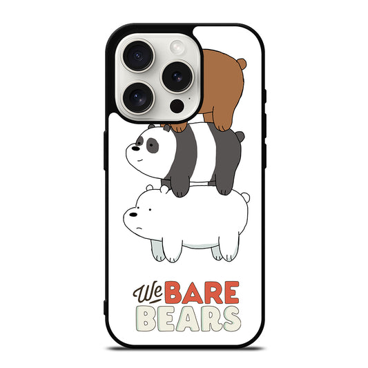 WHO WE BEAR PANDA BEAR CARTOON iPhone 15 Pro Case Cover