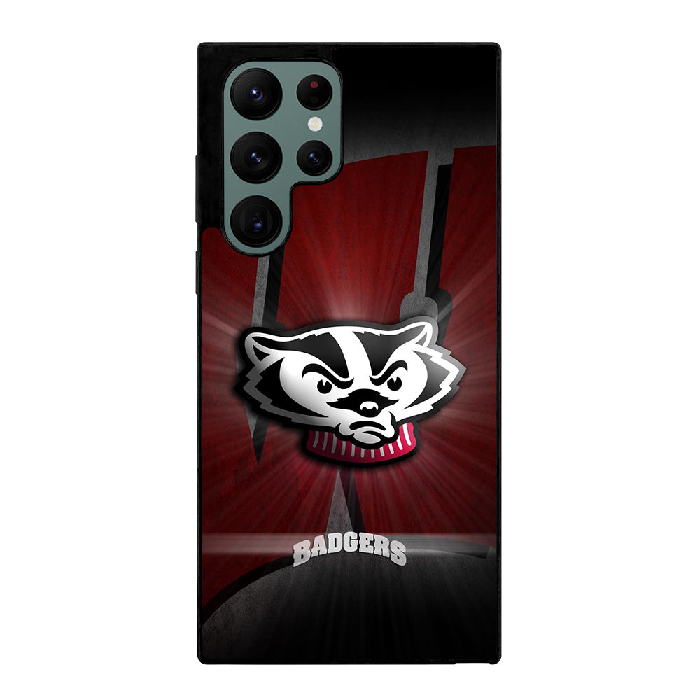 WISCONSIN BADGERS FOOTBALL 3 Samsung Galaxy S22 Ultra Case Cover