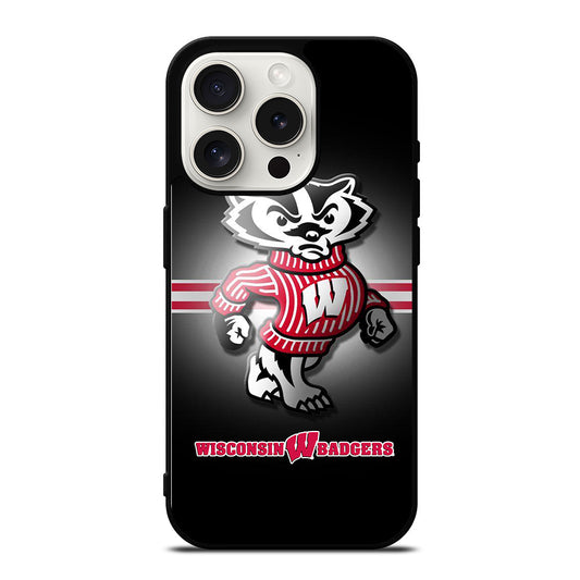 WISCONSIN BADGERS FOOTBALL 1 iPhone 15 Pro Case Cover