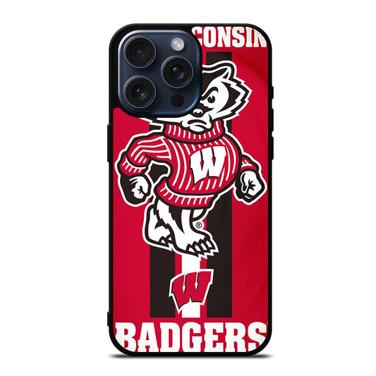 WISCONSIN BADGERS FOOTBALL 2 iPhone 15 Pro Max Case Cover