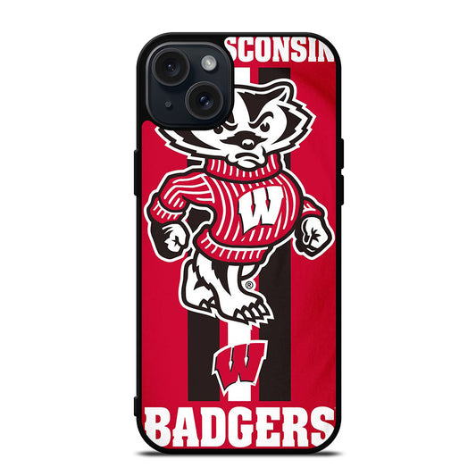 WISCONSIN BADGERS FOOTBALL 2 iPhone 15 Plus Case Cover