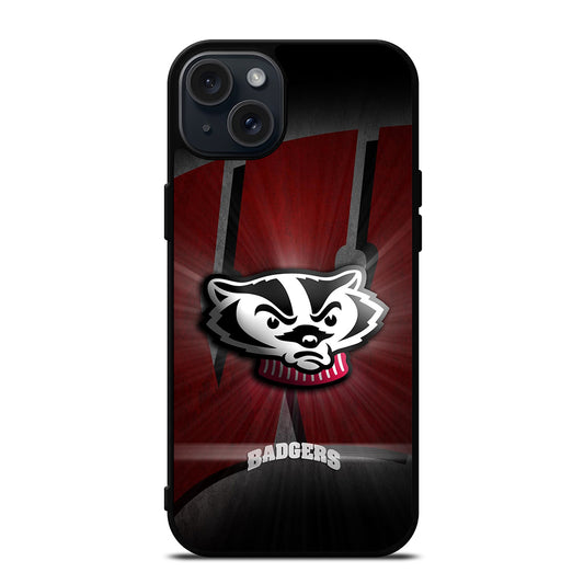 WISCONSIN BADGERS FOOTBALL 3 iPhone 15 Plus Case Cover