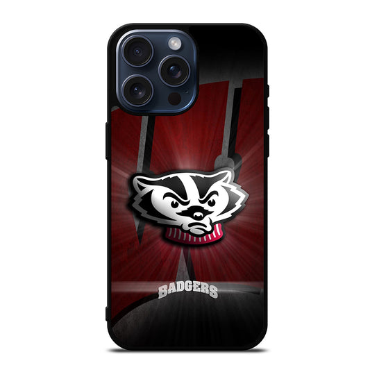 WISCONSIN BADGERS FOOTBALL 3 iPhone 15 Pro Max Case Cover