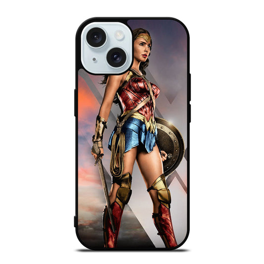 WONDER WOMAN SUPERHERO DC 2 iPhone 15 Case Cover