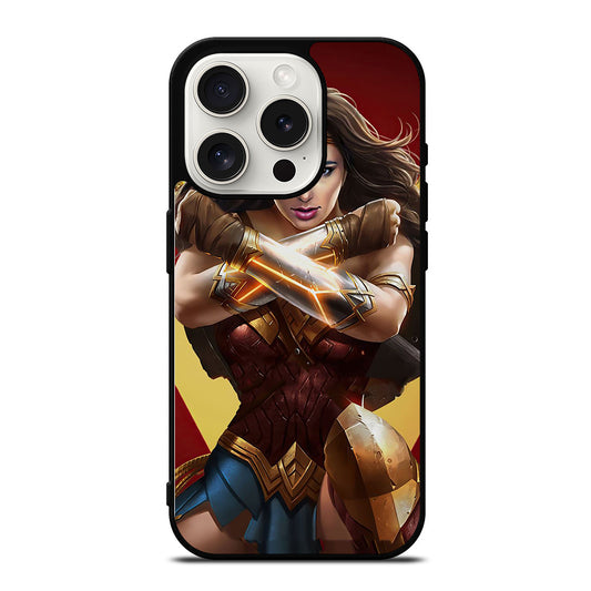 WONDER WOMAN SUPERHERO DC 3 iPhone 15 Pro Case Cover