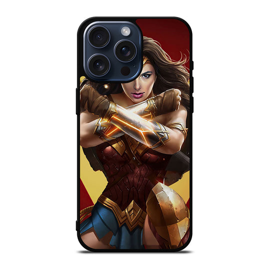 WONDER WOMAN SUPERHERO DC 3 iPhone 15 Pro Max Case Cover